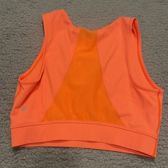 Lululemon Hotty Hot Cropped Tank Top size 4 color orange - Picture 6 of 6